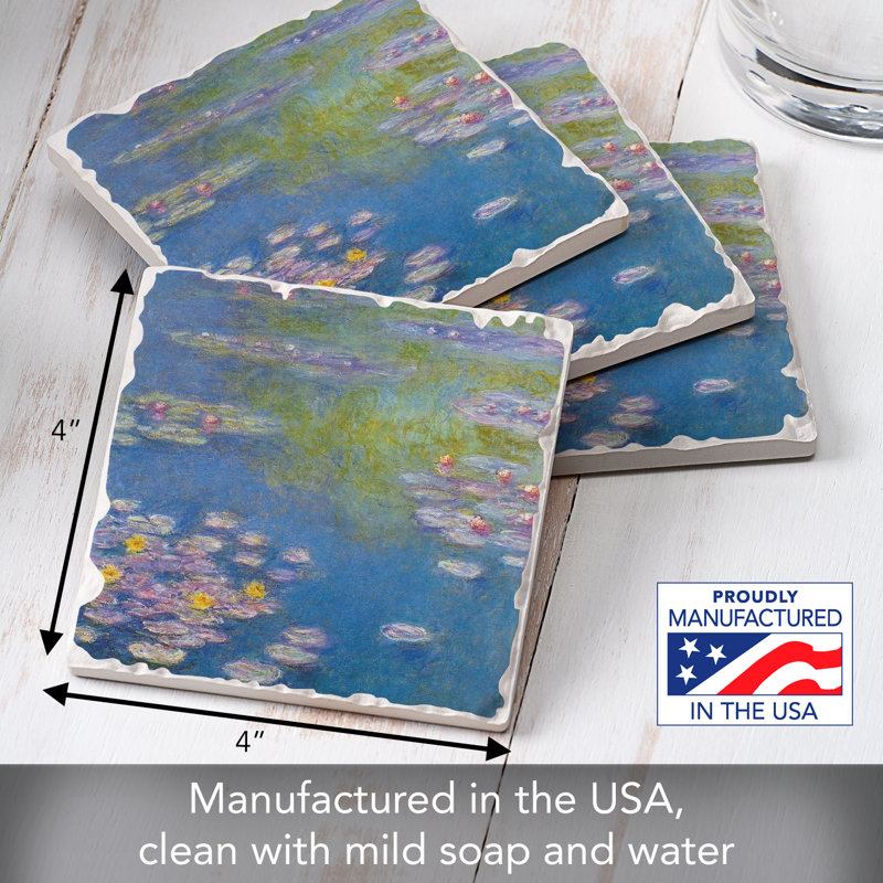Paquet de 4 sous-verres Thetystone Monet