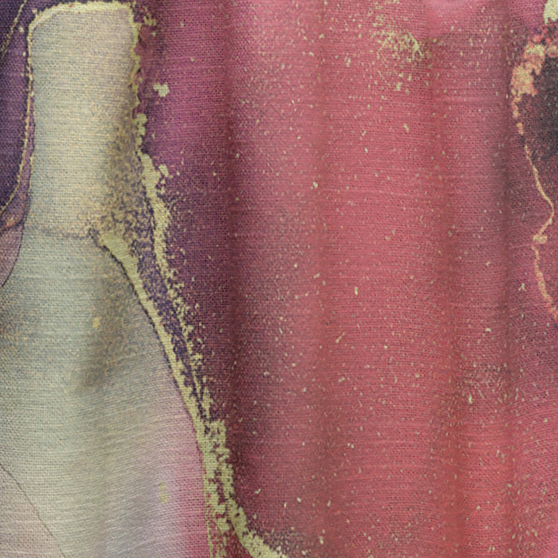 Red Luxury Abstract Fluid Art II - Rideau abstrait - Velours obscurcissant - 1 panneau, L 52 po x L 84 po