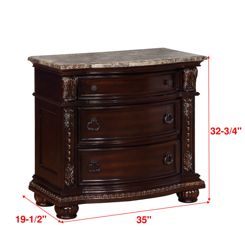 Commode de style contemporain, Brun / cerisier