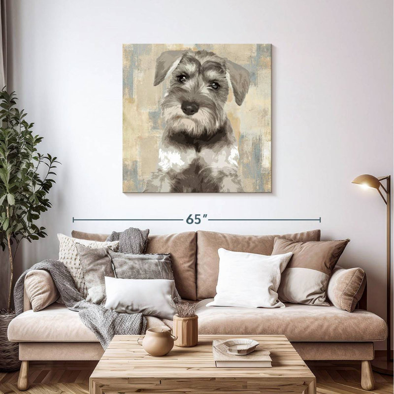 Crowle Miniature Schnauzer, 39" H x 39" W