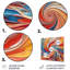 Spiral Symphony IV - Abstract Spirals, reproduction d'art en métal-361854345