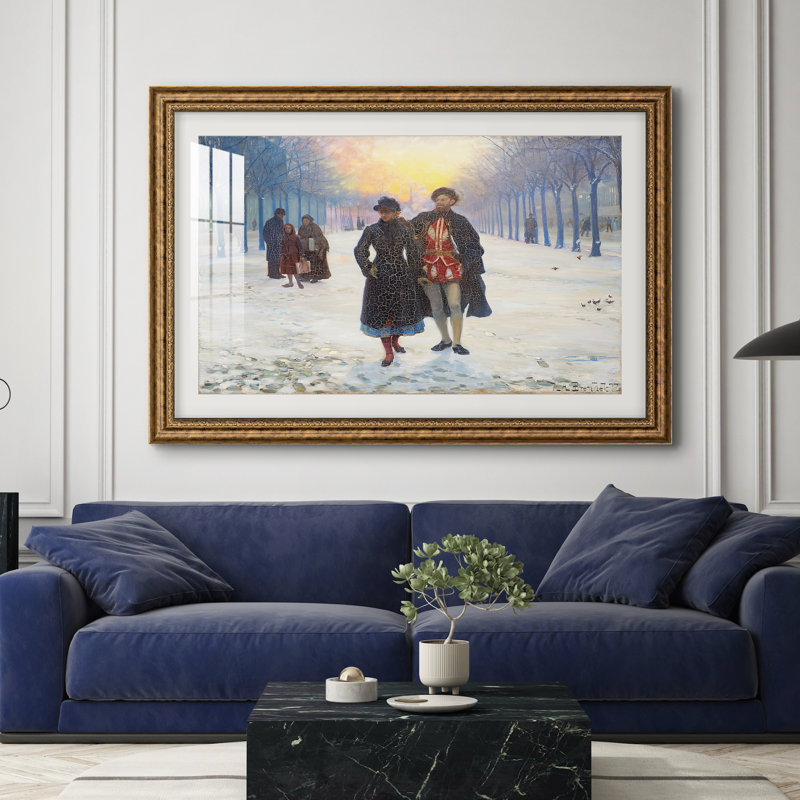 Le matin après le carnaval, 1884-Hans Andersen Brendekilde-Impression encadrée personnalisée, 28 po x 40 po