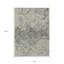 Tapis extérieur lavable à motif géométrique gris et gris anthracite 10 pi x 14 pi