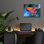 «Art Chicken» par Richard Wallich, art mural en verre acrylique