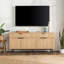 Meuble télé 69 po avec rangement, console multimédia moderne avec 2 tiroirs et 4 portes pour le salon-329548144