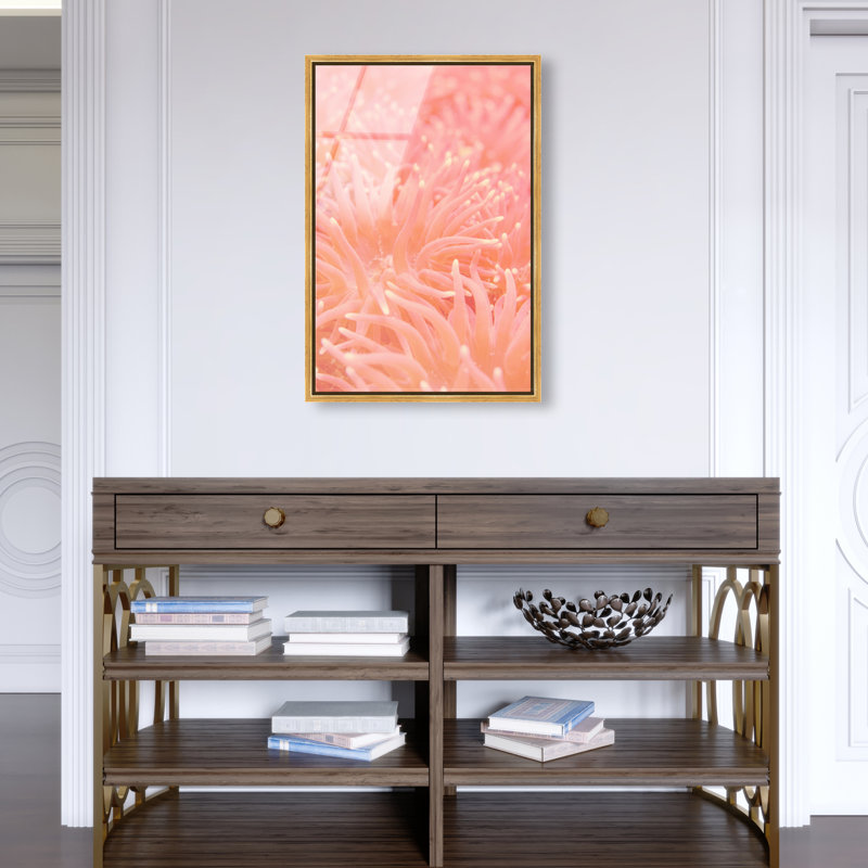 Deep Sea Flowers Print by Oliver Gal, 16"H x 11"W, Gold Floater Frame