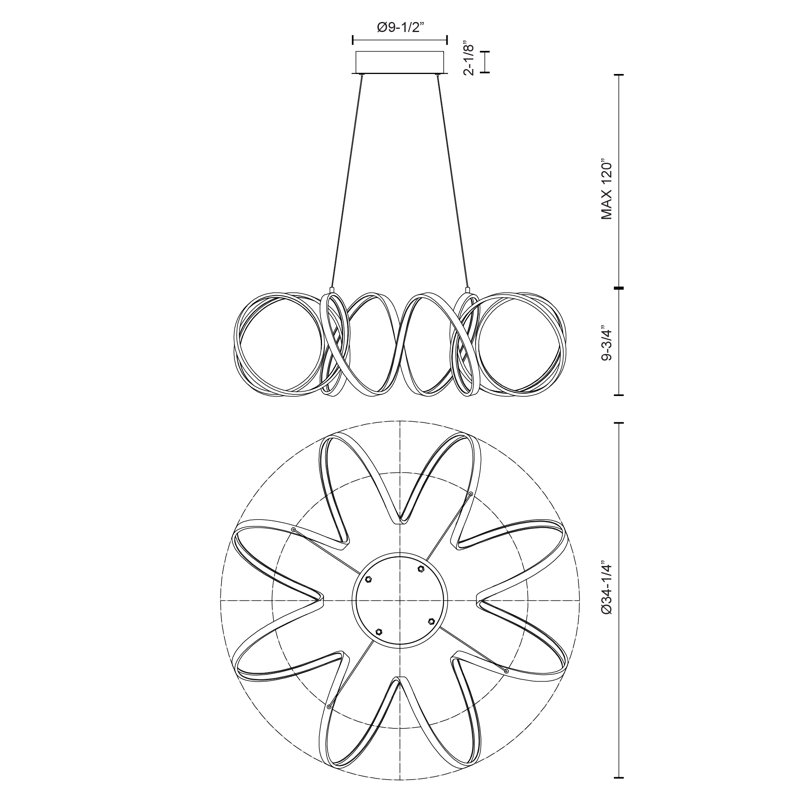 Synergy 1 - Light LED Pendant, Antique Brass