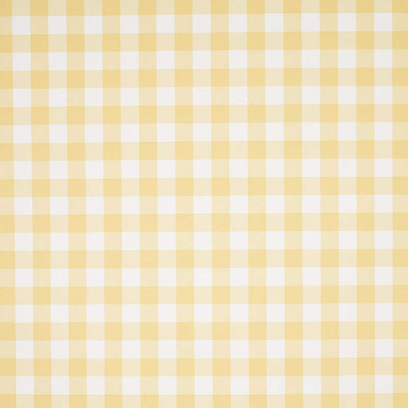 Petit papier peint à carreaux Willa, Jaune