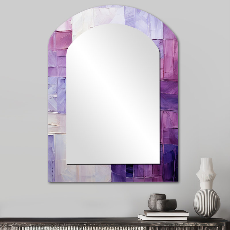 Lilas Lattices Abstract Shapes, 34 po x 25 po