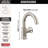 Trinsic Single Hole Bathroom Faucet with Wheel Handle, Single Handle Bathroom Sink Faucet-67405659