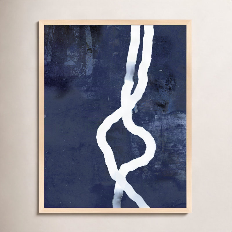 White Rope 3 Painting by Jacques Pilon, Brown, 25" H x 20" W