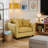 Chenille Upholstered Accent Chair-1444917707
