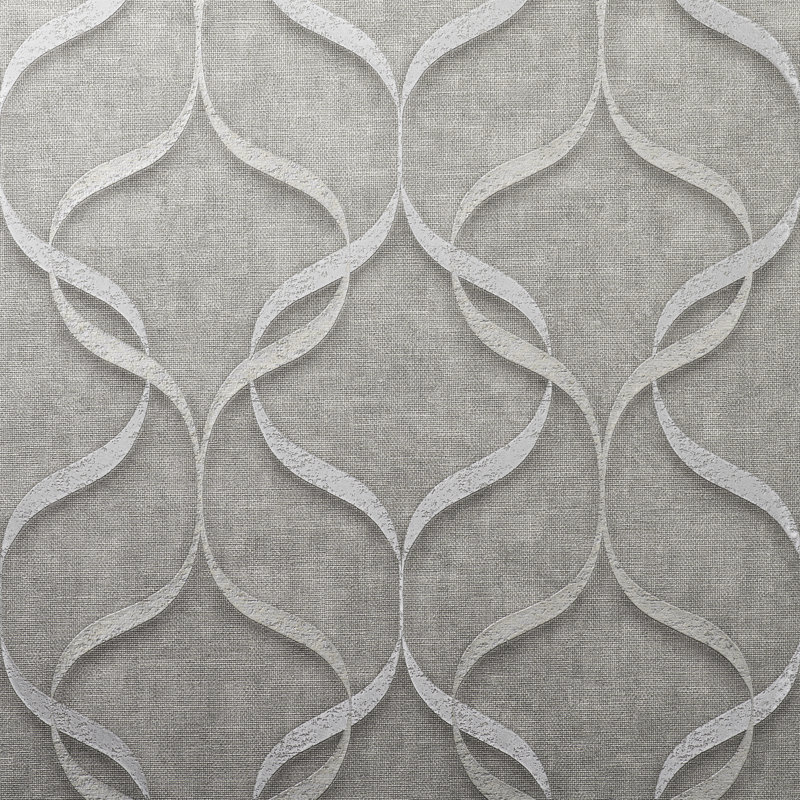 Milano Wave Italian Heavyweight Vinyl Wallpaper, Grey