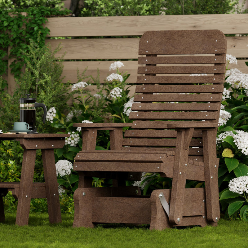 Fauteuil oscillant simple Signature, Brun Tudor