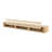 Modern Ember Monti Fireplace Wood Mantel Shelf with Fluted “Reed” Details in Whitewash-104850095-104850090