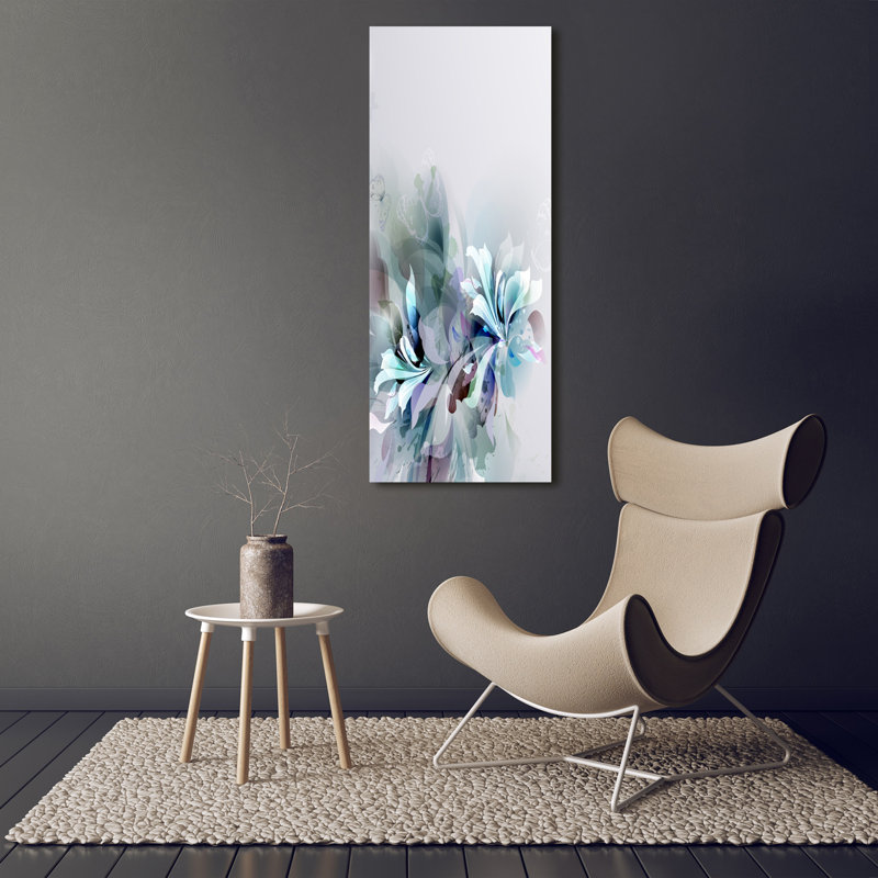Abstract Flowers - Wrapped Canvas Print