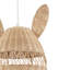 28cm H Rattan Novelty Pendant Shade ( No Direct Attachment Method ) in Brown