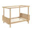 Mobilier de chambre à coucher rustique en bois de style rustique pour lit de style rustique 1 lit