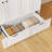 Murphy Bed Cabinet with Storage Drawer, USB Charging Station & Fold-Out Design