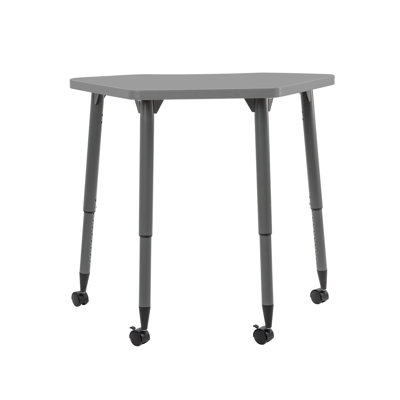 Table d'activité thermofusionnée 24 x 36 pétales avec pieds fuselés réglables Adapte