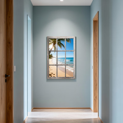 Paysage et nature, plage tropicale, palmiers, vue sur l'océan