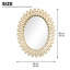Élégant petit miroir mural ovale doré 80 x 60 cm - Décoration décorative de qualité supérieure pour la maison et les espaces de vie