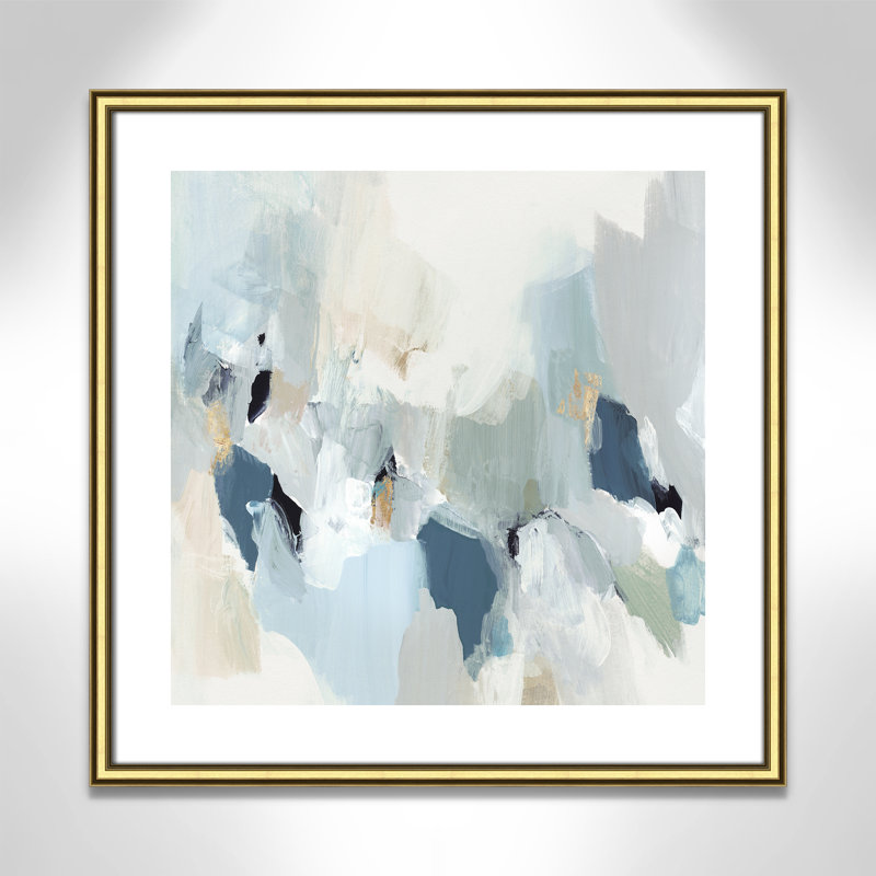 Little Talks " Little Talks II " by Isabelle Z, Gold Framed Paper, 24.75" H x 24.75" W x 0.88" D