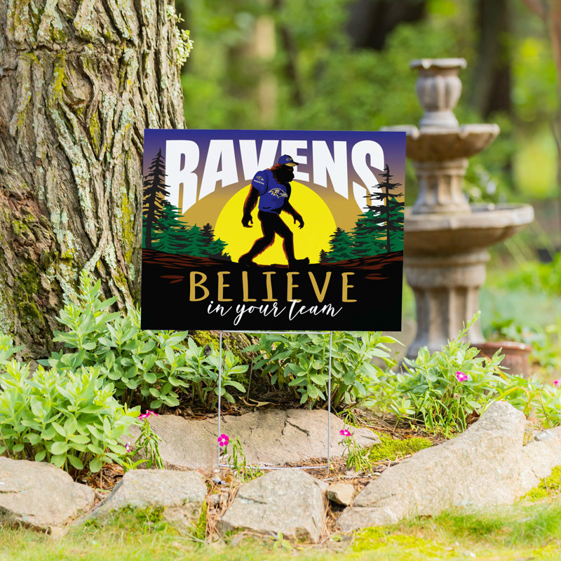 Baltimore Ravens Yard Sign, Bigfoot