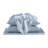 Satin Blue 100% Satin Luxury Wrinkle Resistant 6-Piece Queen Sheet Set-111014597-111014608