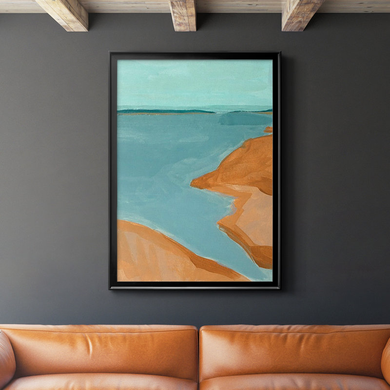 «Out On The Sandbar I», reproduction encadrée de qualité supérieure - prête à être accrochée, H 24,5 po x l 18,5 po x P 1 po