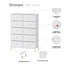 Commode double 10 tiroirs l 35 po-88306021