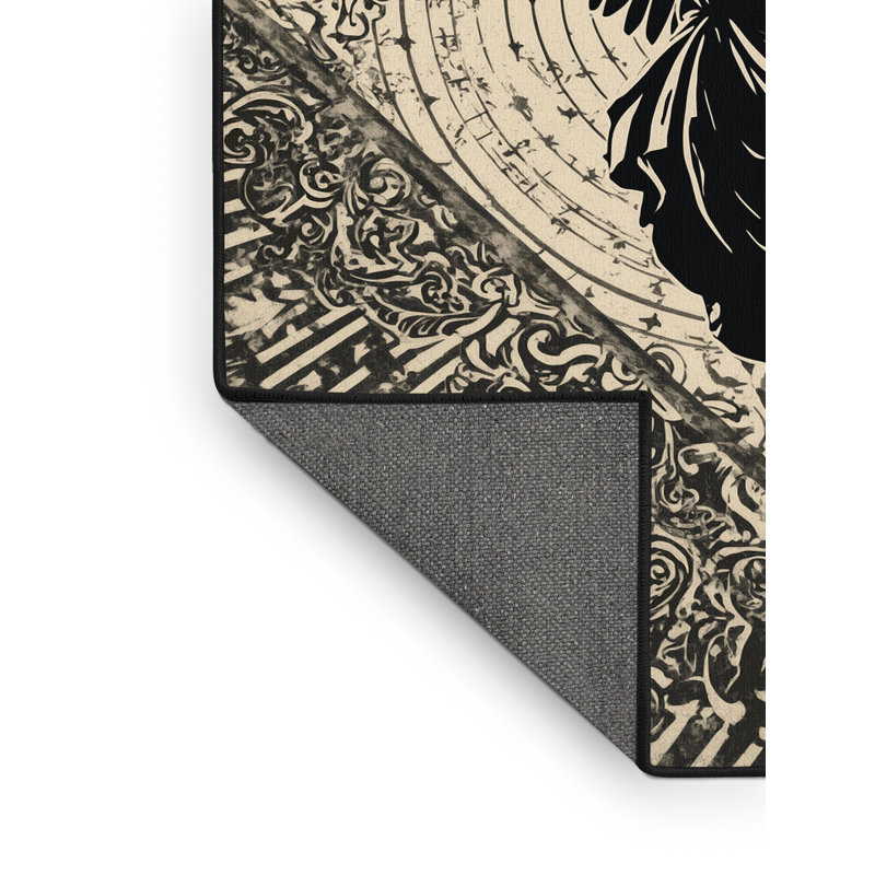 Tapis beige moelleux et moelleux à motif arqué et glamour Sedgley, 5 x 7