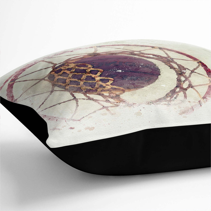 Square Cushion, Black, 55cm H x 55cm W x 20cm D