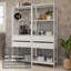  Support de rangement pour garde-manger avec 4 tiroirs, 5 tablettes et espace de rangement pour armoire de cuisine modulaire L 55 po - blanc-1867534322