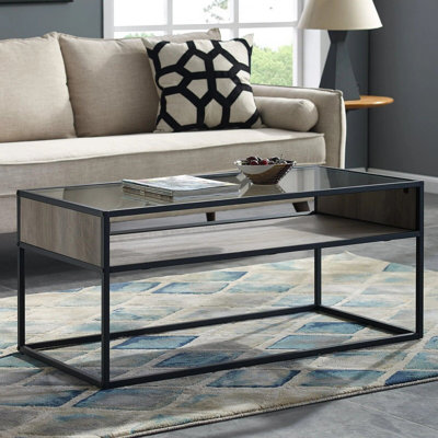 Frame Coffee Table with Storage
