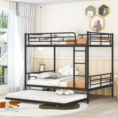 Metal Bunk Bed With Trundle