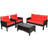 Gullo 4 - Person Patio Conversation Set with Cushions-31588956