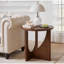 Table d'appoint en bois naturel, table d'appoint simple pour bureau, 50 cm de hauteur, style rustique, convient à une chambre ou un balcon.