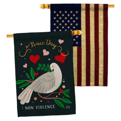 Double Sided 40'' H x 28'' W Polyester House Flag
