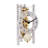 Roman Numeral Metal Mechanical Tabletop Clock-1848419216