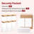 6-Pack Square Glass Pantry Storage Containers With Lids