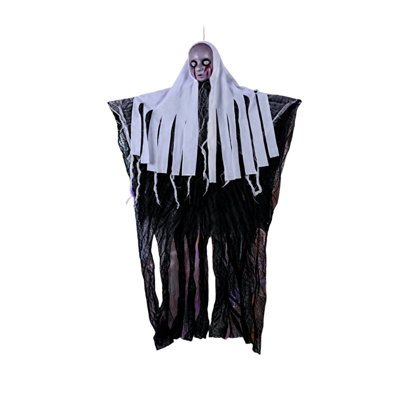 Décorations d'Halloween à DEL fantôme féminin à suspendre