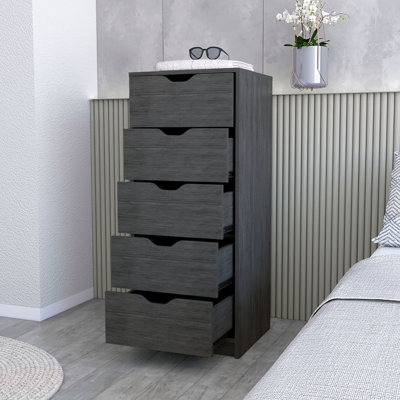 Commode 5 tiroirs Smokey Oak