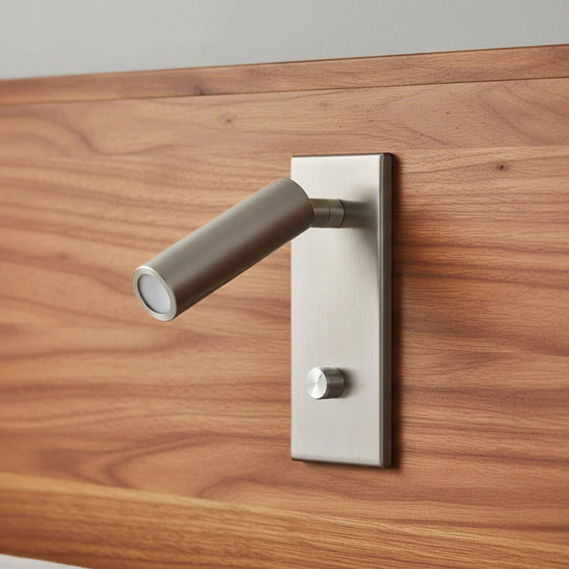 Aluminium LED Swing Arm Sconce,  Brushed Nickel