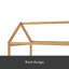 Lit simple en bois