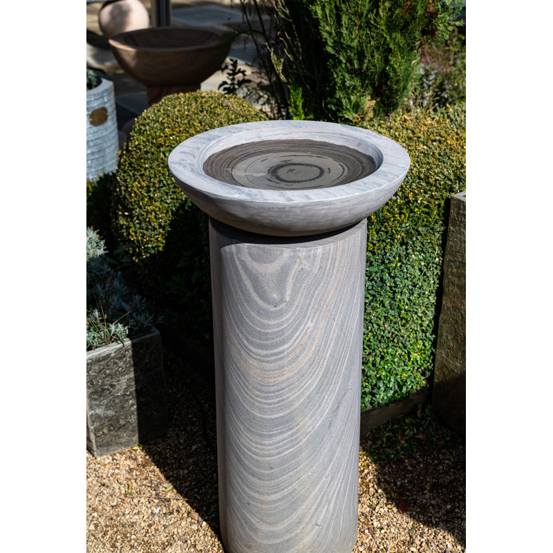 Steigerwald Natural Stone Tiered Birdbath