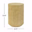 Table d'appoint cylindrique Mgo, texture bois