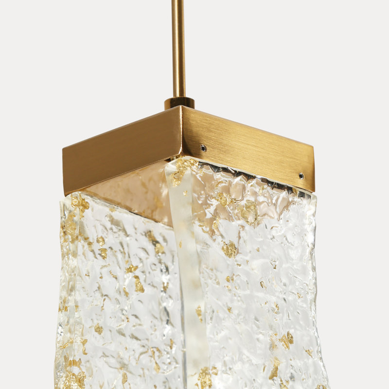 Luminaire suspendu géométrique à 1 lumière Zeinab