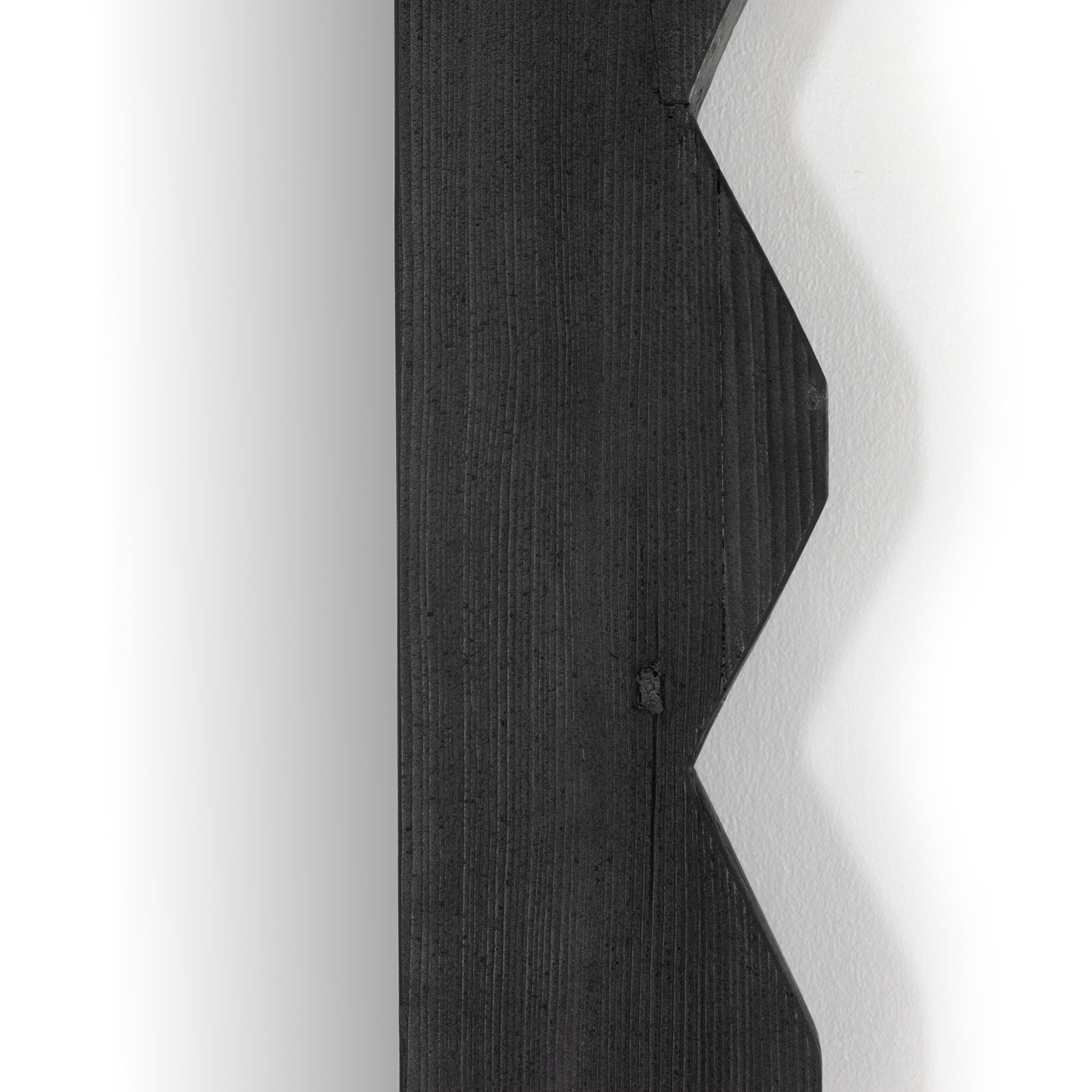 Wood Flat Floor Mirror, Black