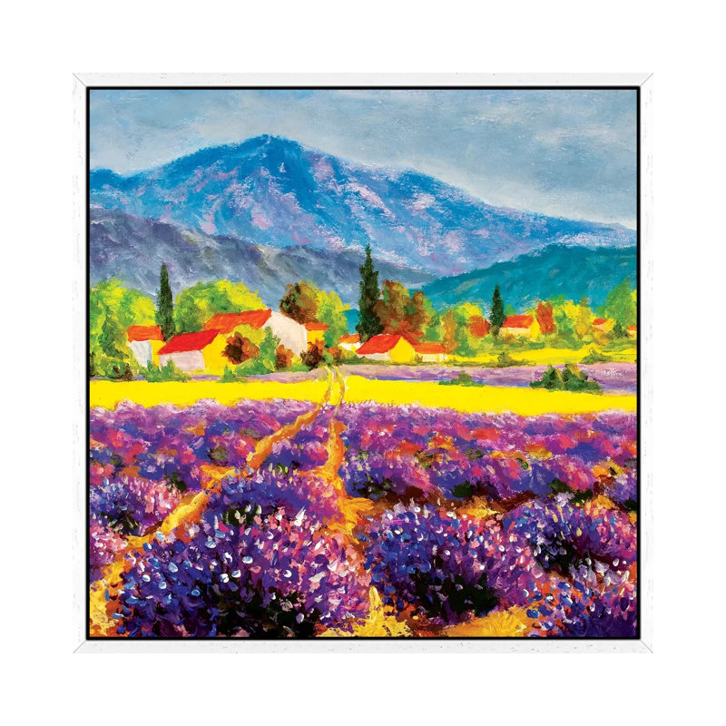 Rural Landscape In Summer Day In Provence, France by Valery Rybakow - Painting on Canvas, 93.98cm H x 93.98cm W x 3.81cm D